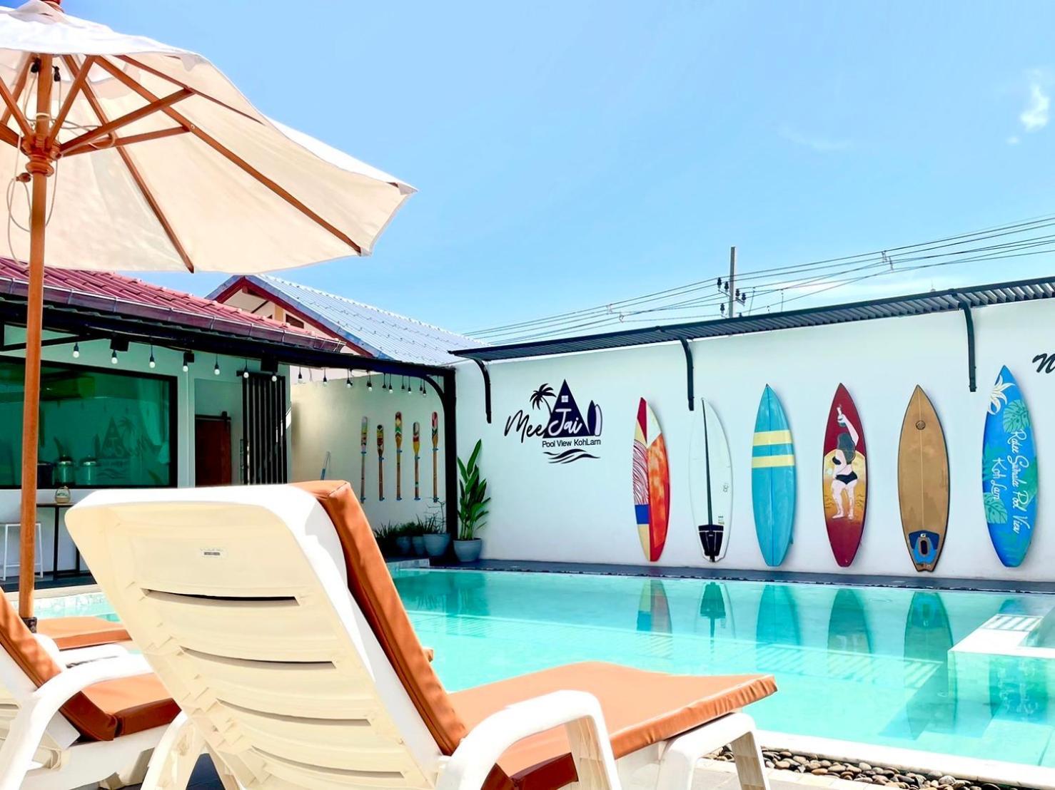 มีใจ พูลวิว เกาะล้าน Meejai Pool View Kohlarn Hotel Exterior photo